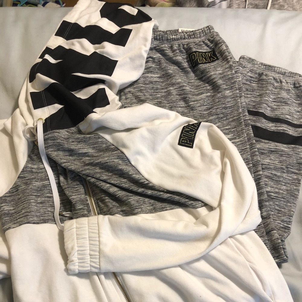 PINK hoodie and sweats SET!